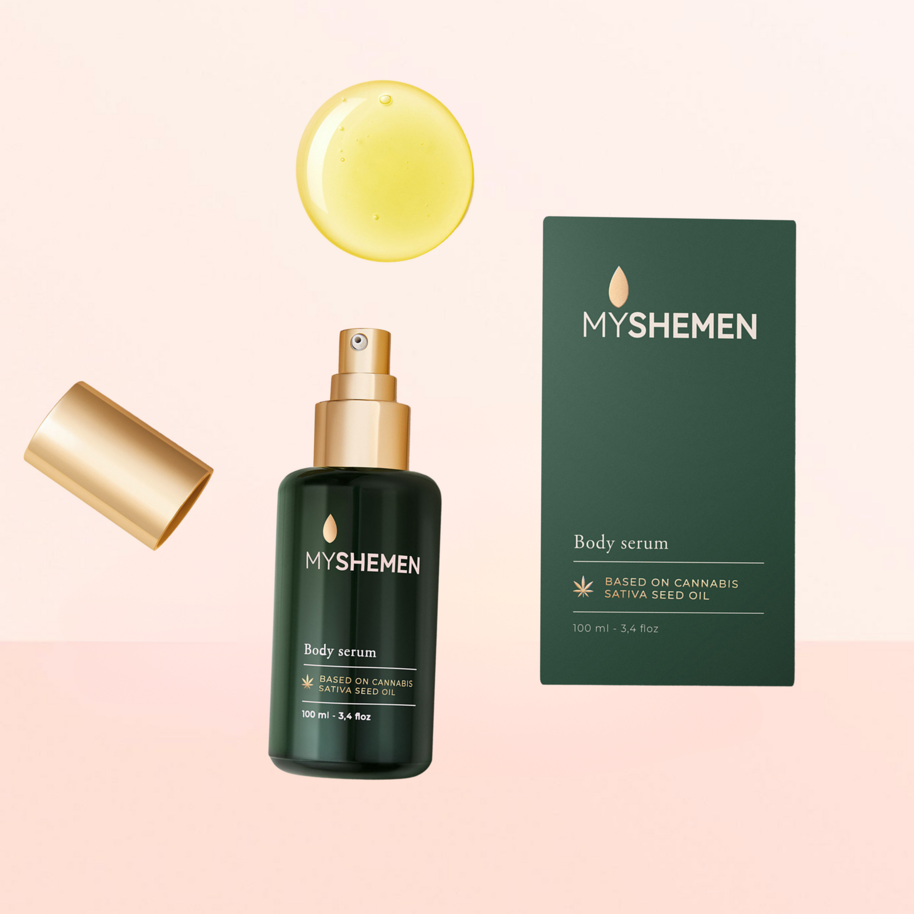 Cannabis-infused body serum